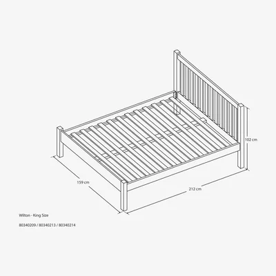 John Lewis ANYDAY John Lewis & Partners Wilton Bed Frame, King Size