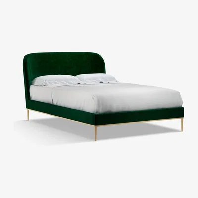 John Lewis John Lewis Show-Wood Upholstered Bed Frame, Double