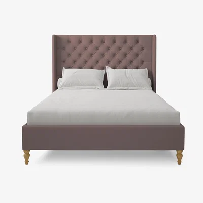 John Lewis Koti Home Winged Button Upholstered Bed Frame, Double