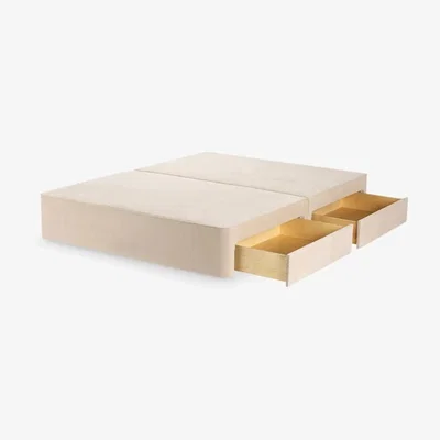 John Lewis John Lewis & Partners Pocket Sprung 4 Drawer Storage Divan Base, King Size, Topaz Beige