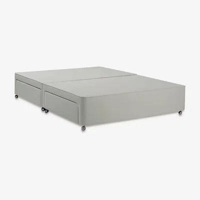 John Lewis John Lewis & Partners Non-Sprung 4 Drawer Storage Upholstered Divan Base, Small Double, FSC-Certified (Pine)