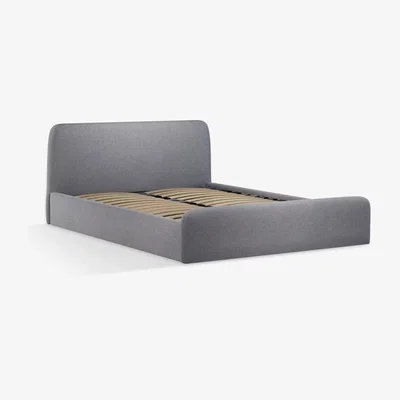 John Lewis ANYDAY John Lewis & Partners Bonn Ottoman Storage Upholstered Bed Frame, King Size, Saga Grey