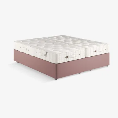 John Lewis Vispring Woolacombe Supreme 2000 Zip Link Mattress and Premier Divan Base Set, Medium Tension, Super King Size, FSC Certified (Spruce)
