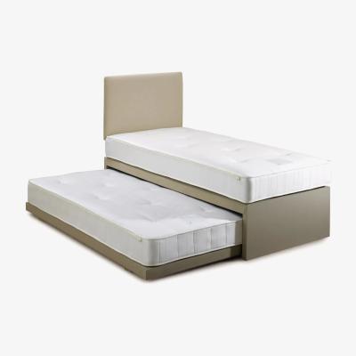 John Lewis John Lewis & Partners Savoy Guest Bed with Two Open Spring Mattresses, Small Single, Topaz Beige