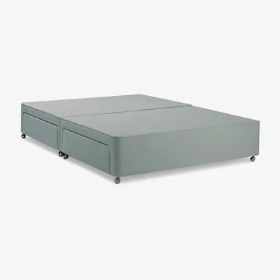 John Lewis John Lewis & Partners Non-Sprung 4 Drawer Storage Upholstered Divan Base, Small Double, FSC-Certified (Pine)