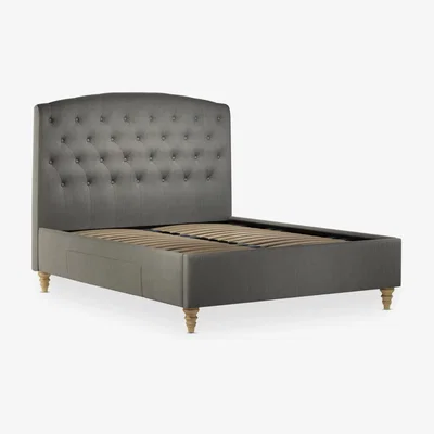 John Lewis John Lewis & Partners Rouen 2 Drawer Storage Upholstered Bed Frame, King Size