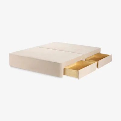 John Lewis John Lewis & Partners Pocket Sprung 4 Drawer Storage Divan Base, Double, Topaz Beige