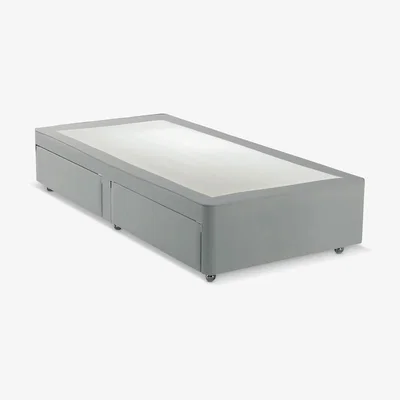 John Lewis John Lewis Non Sprung 2 Drawer Storage Upholstered Divan Base, Single