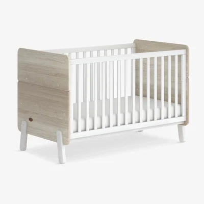 John Lewis Boori Natty Cotbed, White/Oak