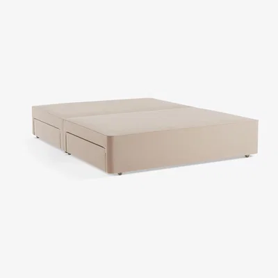 John Lewis John Lewis & Partners Pocket Sprung 2500 4 Drawer Storage, Small Double Upholstered Divan Base, FSC-Certified (Pine)
