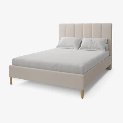 John Lewis Koti Home Fluted Upholstered Bed Frame, Super King Size