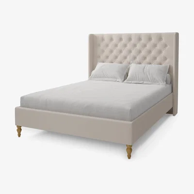 John Lewis Koti Home Winged Button Upholstered Bed Frame, Super King Size