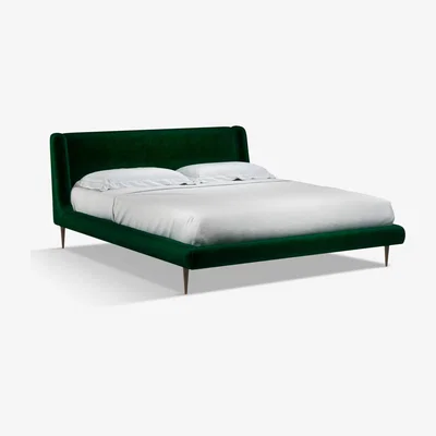 John Lewis John Lewis Mid-Century Sweep Upholstered Bed Frame, Super King Size