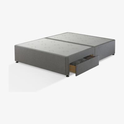 John Lewis Sealy 2 Drawer Storage Divan Base, King Size, Grey