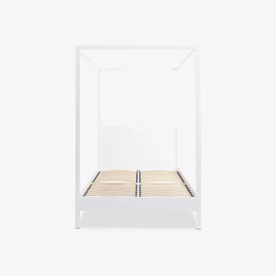 John Lewis John Lewis & Partners St Ives Canopy Bed Frame, Double, White