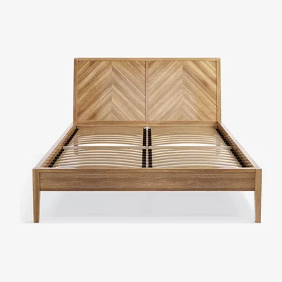 John Lewis John Lewis & Partners Padma Parquet Bed Frame, Double, Oak