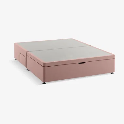 John Lewis Silentnight 2 Drawer Continental Half Ottoman Divan Storage Bed, Double