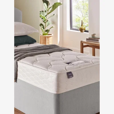 John Lewis Silentnight Open Coil Divan Base and Mattress Set, Regular Tension, Single