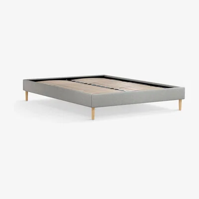 John Lewis ANYDAY John Lewis & Partners Bonn Platform Bed Frame, King Size, Saga Grey