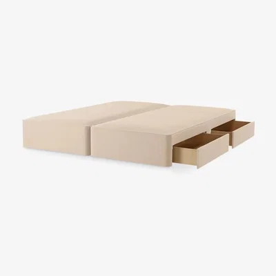 John Lewis John Lewis & Partners Pocket Sprung 4 Drawer Storage Divan Base, Super King Size, Topaz Beige