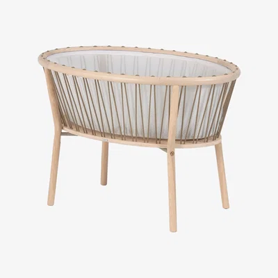 Kave Home Leonela ash wood bassinet 97 x 62 cm FSC 100%