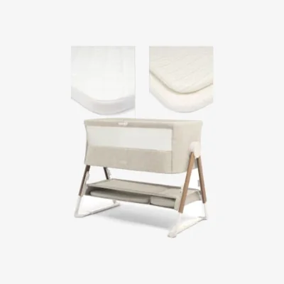 Marks & Spencer Mamas & Papas Lua Bedside Crib Bundle - Beige, Beige