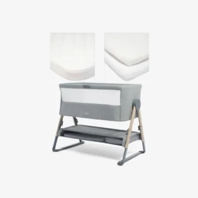 Marks & Spencer Mamas & Papas Lua Bedside Crib Bundle - Grey, Grey