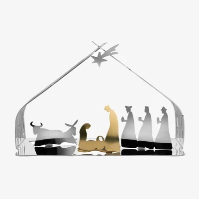 Made in Design Bark Crib Crib - / Steel by Alessi Gold/Metal