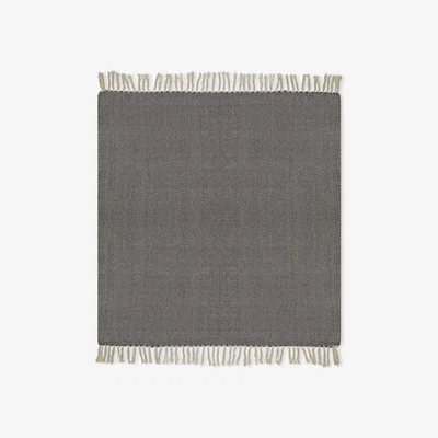 Amara Barry Throw, Blue, Recycled Cotton