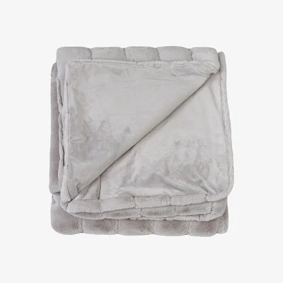 Amara Linea Stripe Faux Fur Throw