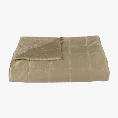 Amara Rivolta Carmignani - 100% Pure Silk Bedspread - Taupe