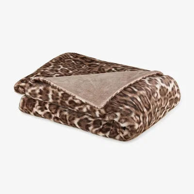 Amara Biba Leopard Faux Fur Throw