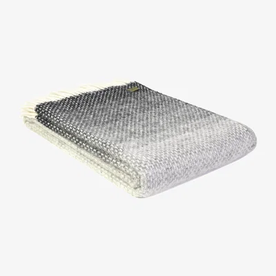 Amara Tweedmill - Pure New Wool Ombre Throw - Pebble