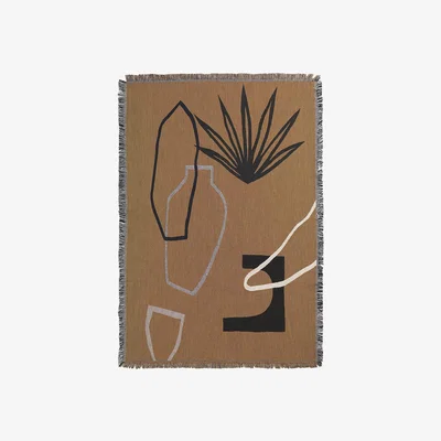 Amara ferm LIVING - Mirage Blanket - Mustard