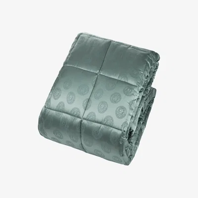 Amara Versace Home - Medusa Royale Reversible Bedspread - Super King - Blue