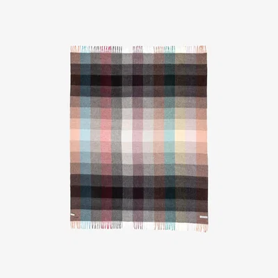 Amara Grid Cashmere Blanket