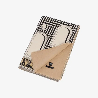 Amara Fornasetti - Facciata Throw - Black/White