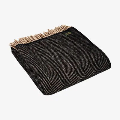 Amara Tweedmill - Herringbone Wool Throw - Vintage