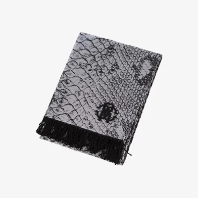 Amara Roberto Cavalli - Python Throw - Black/White