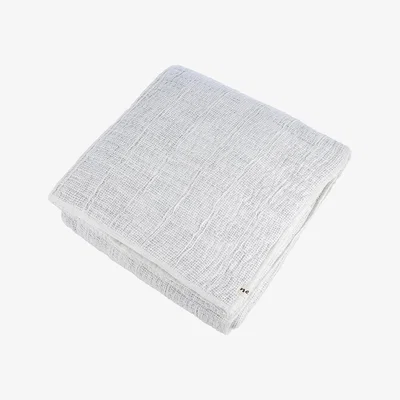 Amara Neem - Nero Dot Quilted Bedspread - 260x235cm - White