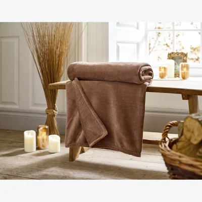 Amara Snuggle Throw - 140x180cm - Umber