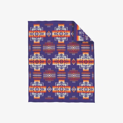 Amara Pendleton - Chief Joseph Muchacho Baby Blanket - Purple