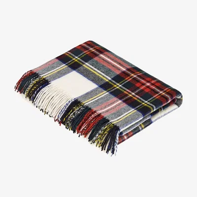 Amara Bronte by Moon - Merino Lambswool Tartan Throw - Dress Stewart
