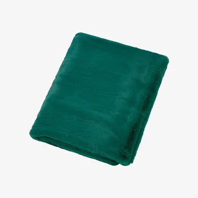 Amara Evelyne Prélonge - Faux Fur Throw - Alpine Green - 140x180cm