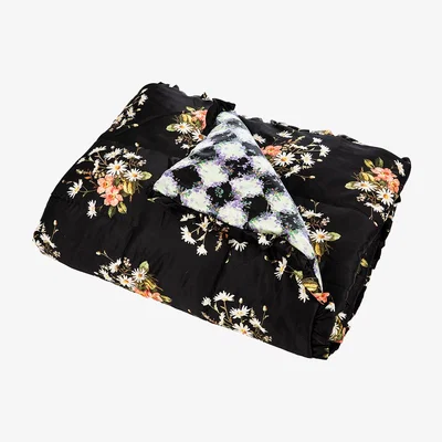 Amara Preen by Thornton Bregazzi - Edith Bouquet/Violet Diamond Quilted Eiderdown - 135x200