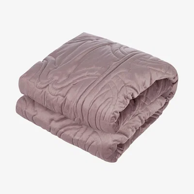 Amara Roberto Cavalli - Essential Velvet Bedspread - 270x260cm - Mauve