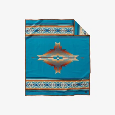 Amara Pendleton - Jacquard Blanket - Pagosa Springs Turquoise