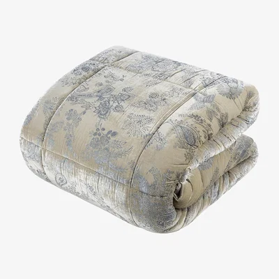 Amara Etro - Oshawa Quilted Bedspread - Silver - 270x270cm