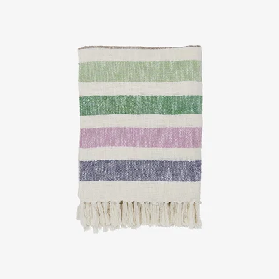Amara Joules Beekeepers Cottage Stripe Throw