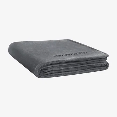 Amara Calvin Klein - Michael Fleece Throw - 127x178cm - Charcoal